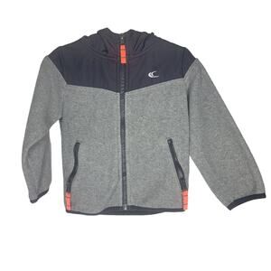 Carter's Gray Fleece Full Zip Jacket 3T